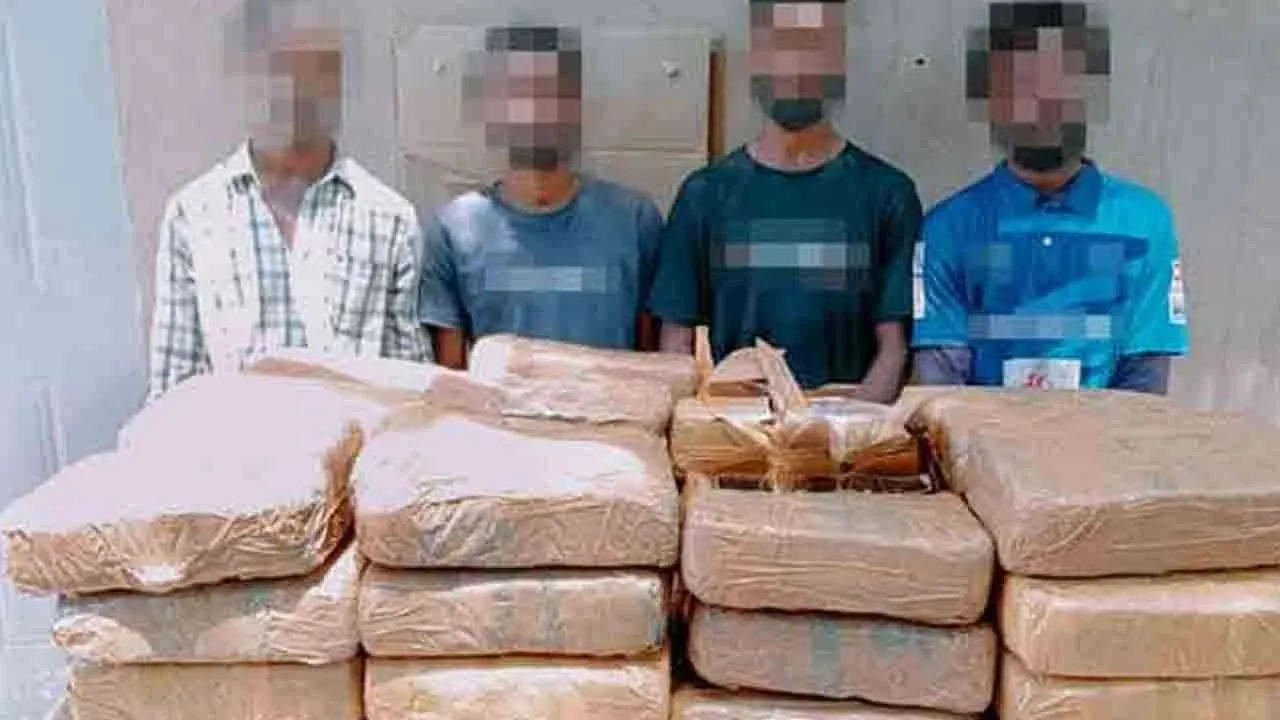 ரூ.27 மில்லியன் பெறுமதியான கேரள கஞ்சாவுடன் ஐவர் கைது